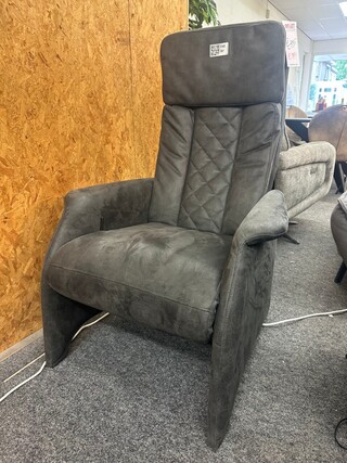 Relax fauteuil Trondheim manueel, Hjort Knudsen, Microvezel, antraciet